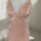 Miss Runway Dream Dresses Gigi Sequin Gown Rose Gold