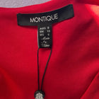 Montique Vintage Cocktail Dress - Elegant Red Bodycon Silhouette - Image 8
