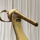 Nine West Gold Metallic High-Heeled Sandals - Elegant Evening Style