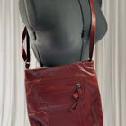 Pellini Red Leather Crossbody Bag - Premium Leather with Adjustable Strap - Image 1
