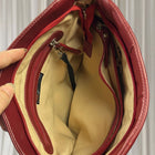 Pellini Red Leather Crossbody Bag - Premium Leather with Adjustable Strap - Image 5