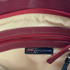 Pellini Red Leather Crossbody Bag - Premium Leather with Adjustable Strap - Image 7