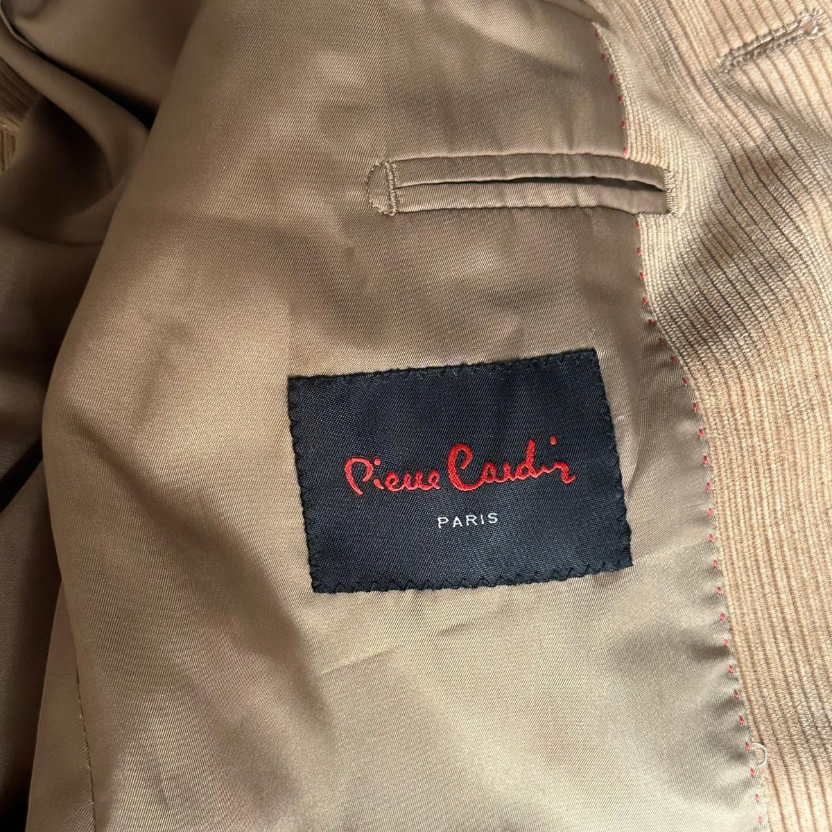 Vintage Pierre Cardin Tan and Cream Jacket