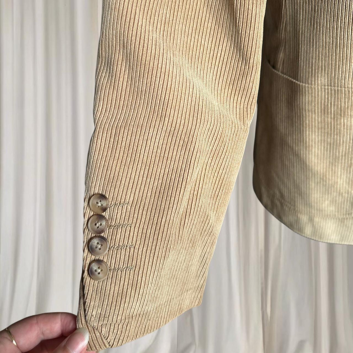 Vintage Pierre Cardin Tan and Cream Jacket