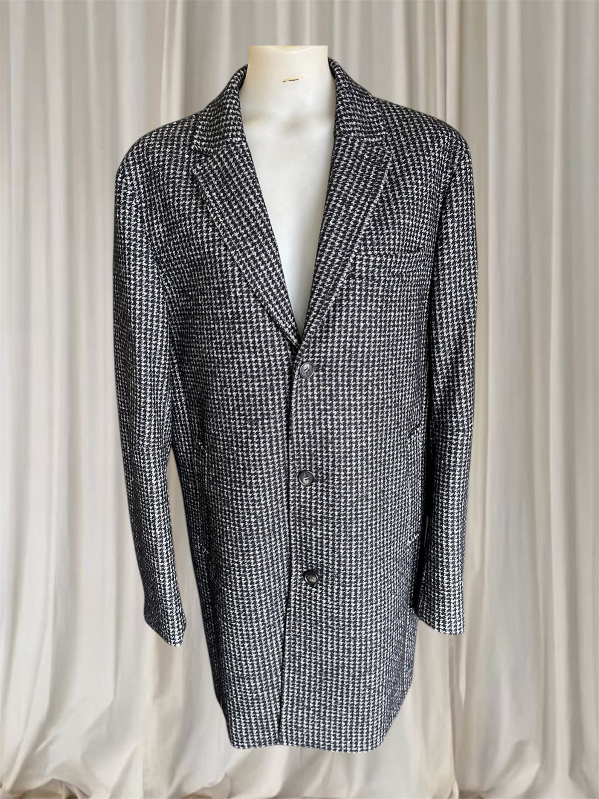 Politix Men's Grey and Black Coat