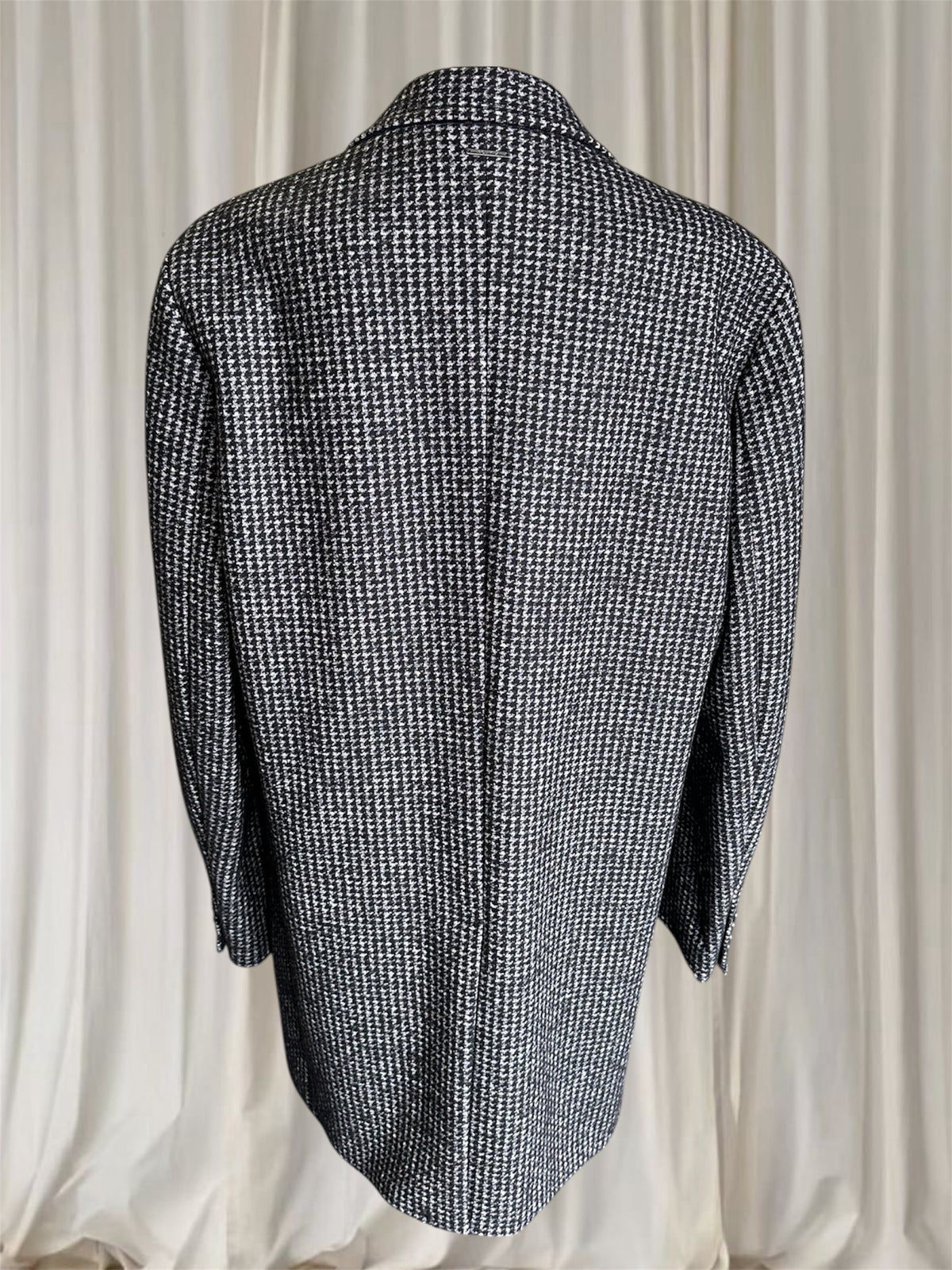 Politix Men's Grey and Black Coat