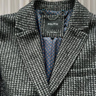 Politix Men's Grey and Black Coat