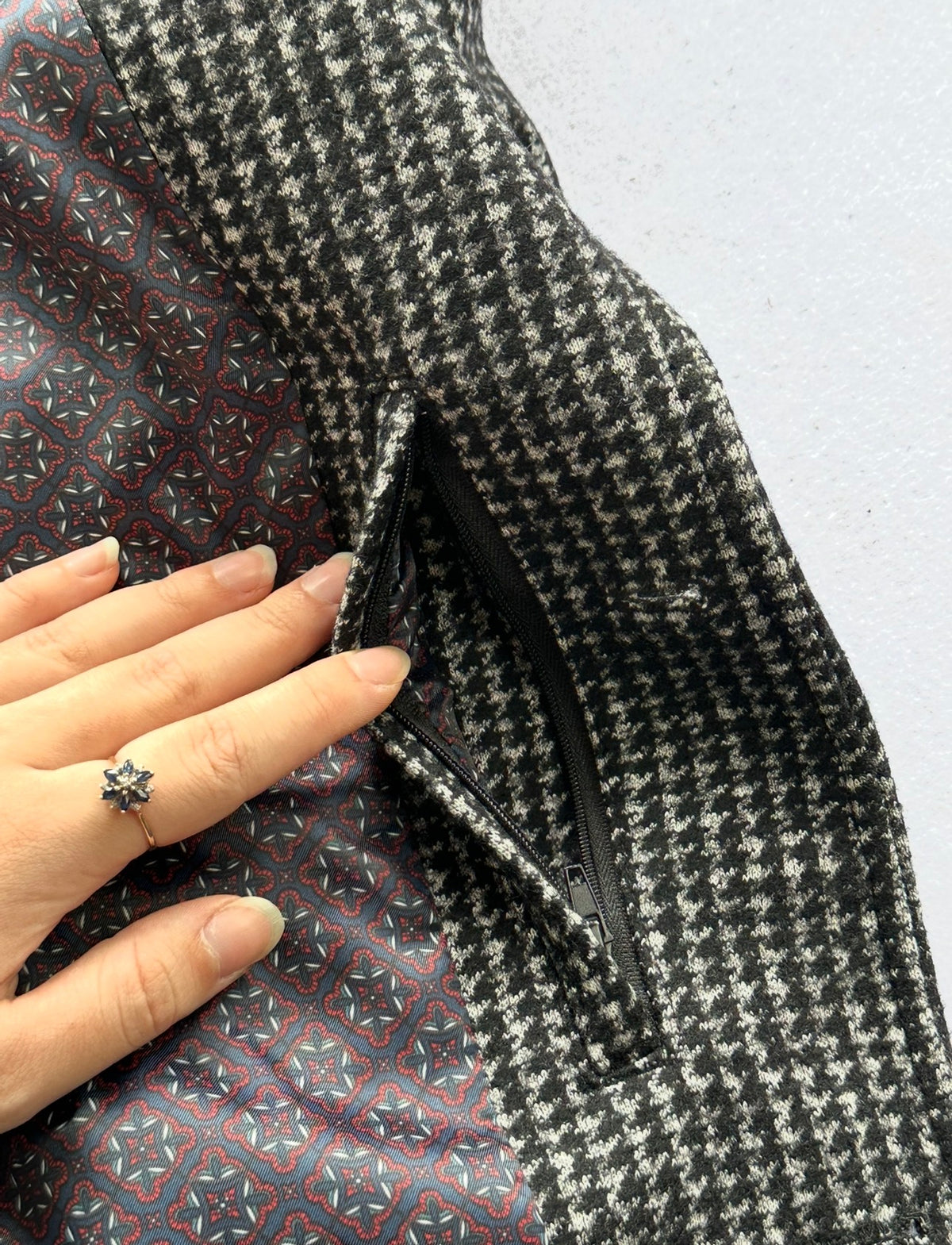 Politix Men's Grey and Black Coat