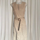 Polo Ralph Lauren Sleeveless Dress - Classic Beige Knee-Length Silhouette - Image 1