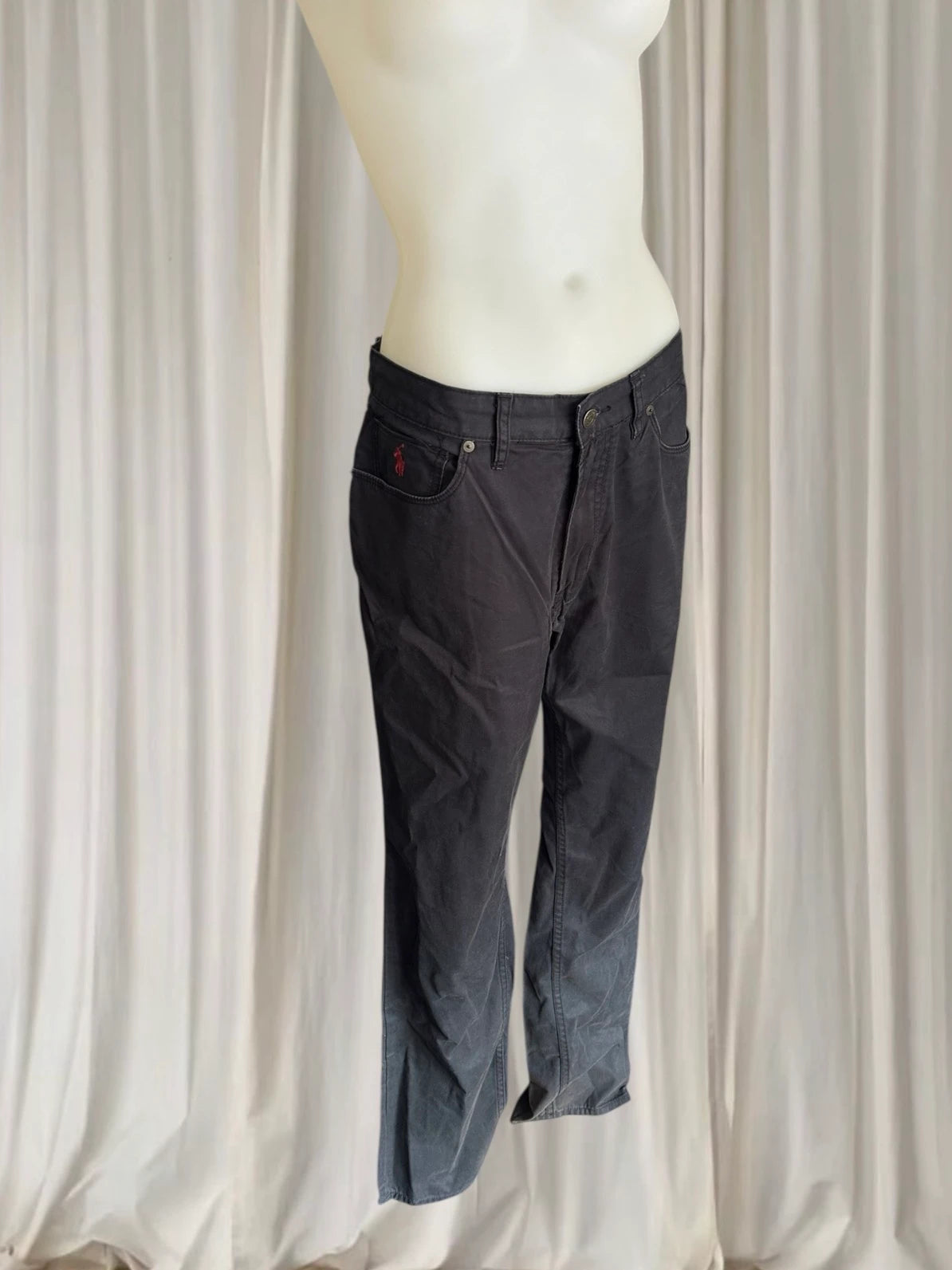Polo Ralph Lauren Black Denim Jeans - Classic 100% Cotton Fit - Image 2