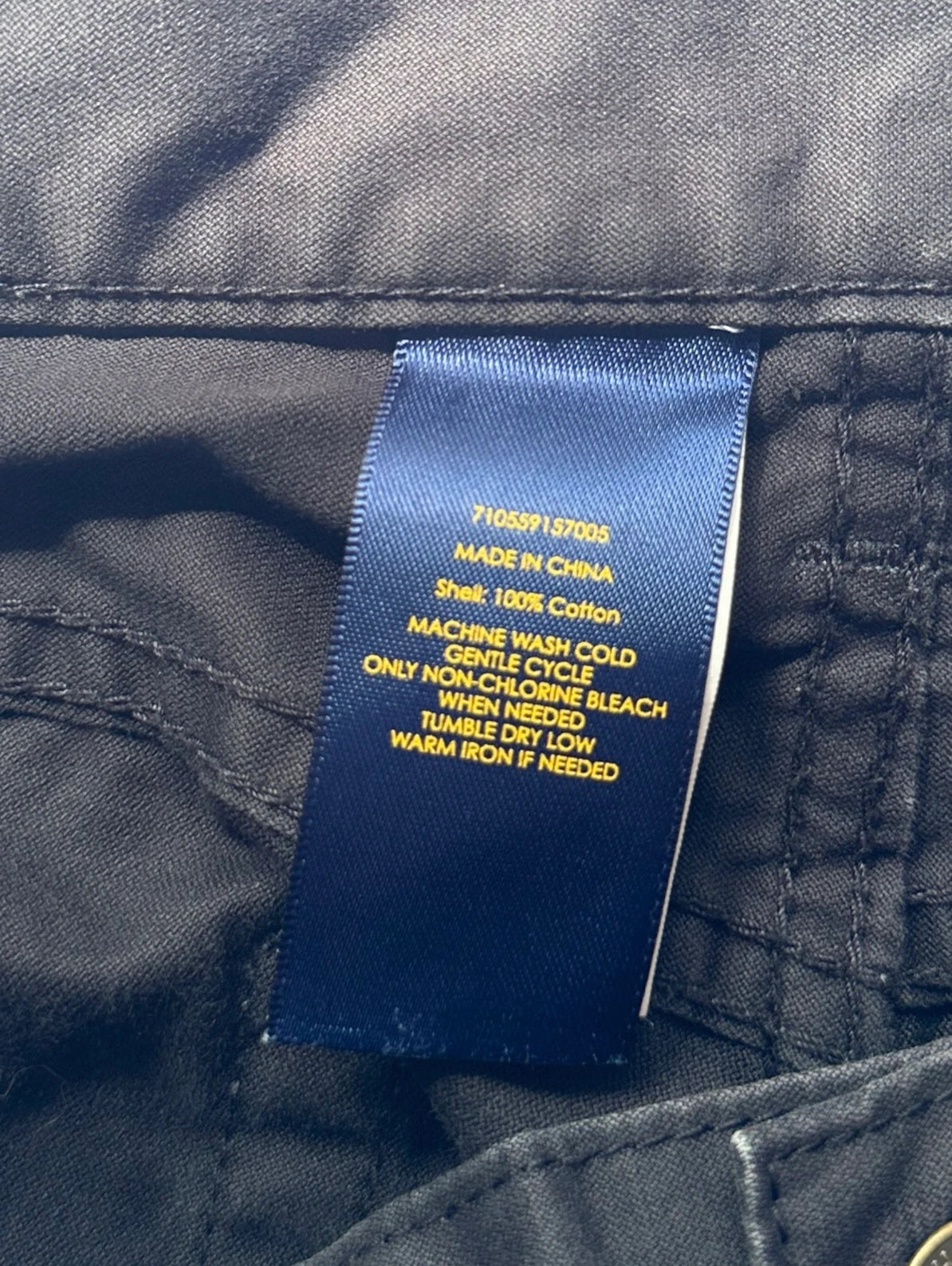 Polo Ralph Lauren Black Denim Jeans - Classic 100% Cotton Fit - Image 6