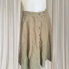 Polo Ralph Lauren Midi Skirt - Classic Khaki Linen Button-Front - Image 2