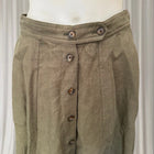 Polo Ralph Lauren Midi Skirt - Classic Khaki Linen Button-Front - Image 3