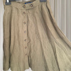 Polo Ralph Lauren Midi Skirt - Classic Khaki Linen Button-Front - Image 5