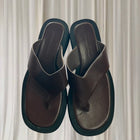 Princess Polly Platform Thong Sandals - Dark Brown Size 5 US - Image 2