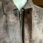 Vintage Proud’s Mens Real Leather Lamb Skin Brown Leather Jacket.