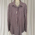R.M. Williams Long Sleeve Button-Up Shirt - Red Checkered Regular Fit - Image 1