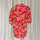Polo Jeans Co. Ralph Lauren Men's Floral Shirt - Vibrant Red Short Sleeve Button-Up XL - Image 5