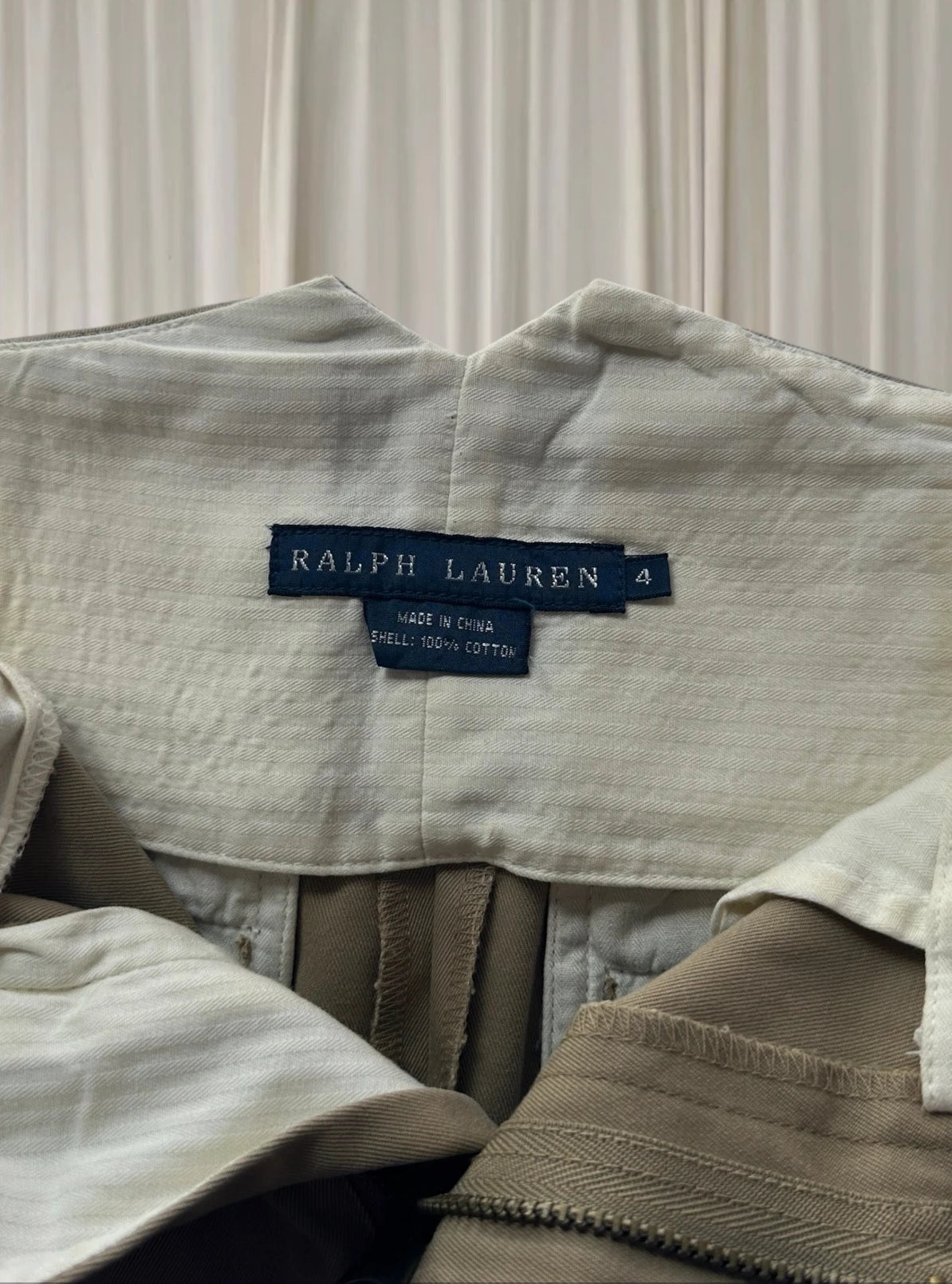 Ralph Lauren Beige Midi Skirt - 100% Cotton with Buckle Detail - Image 7