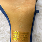 Women's Blue and Navy Sandals