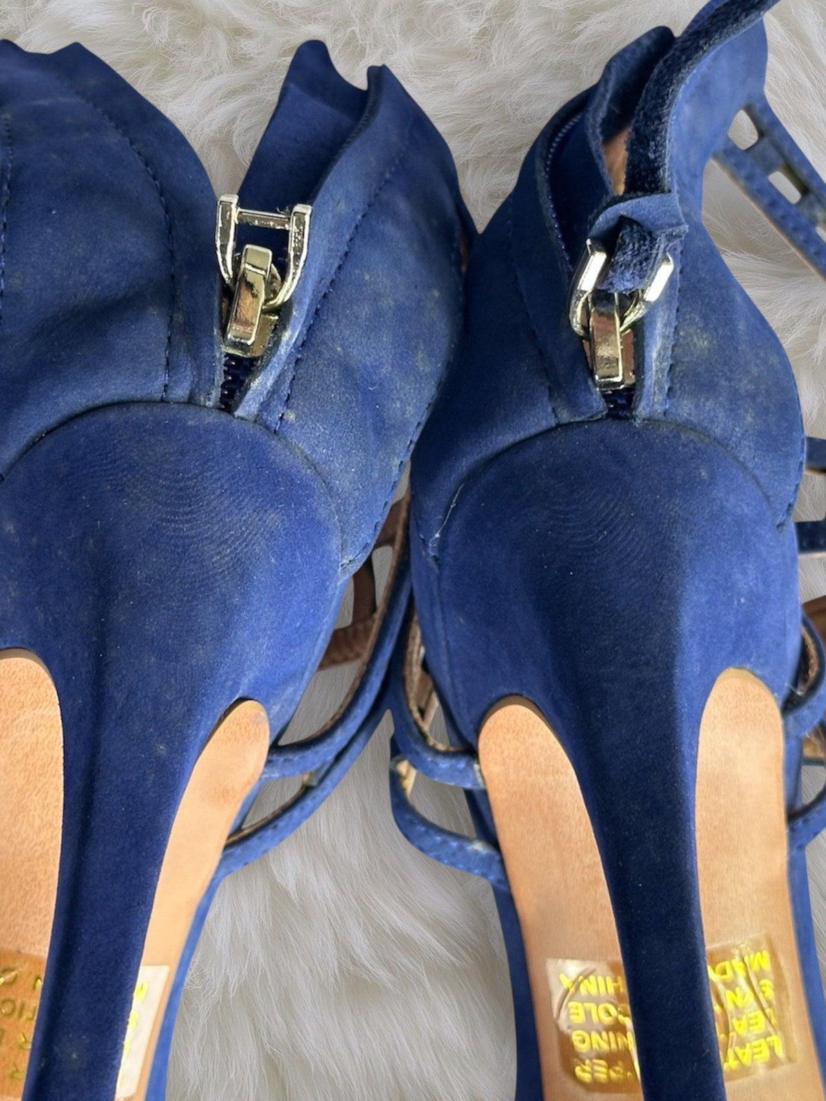 Women's Blue and Navy Sandals