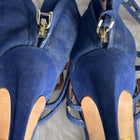 Women's Blue and Navy Sandals