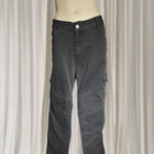 Rideract Men's Motorcycle Cargo Jeans - Protective Black Riding Pants Size 38 - Image 1