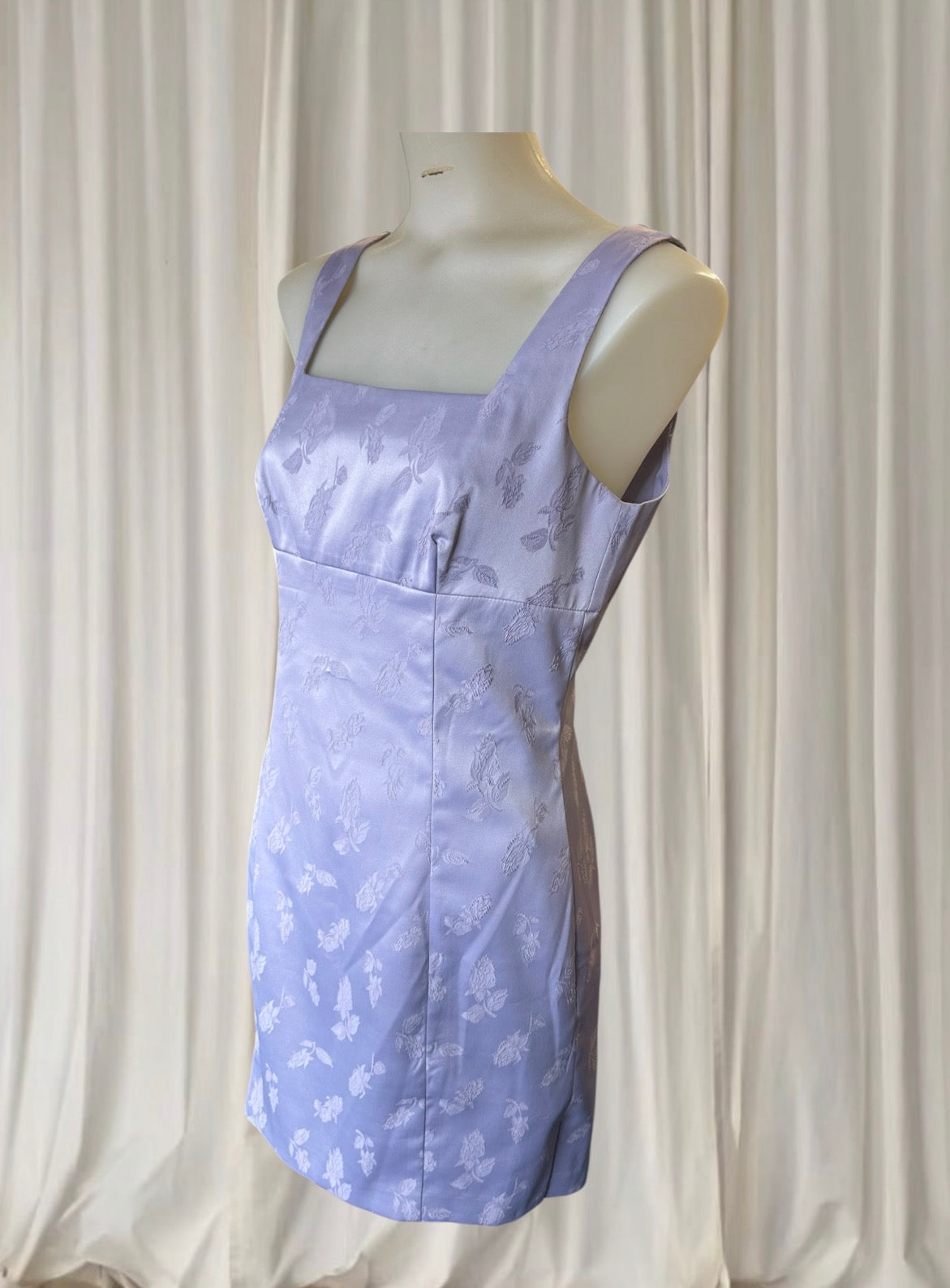 Rockmans Design for Evening Dress - Lavender Floral Jacquard Size 10
