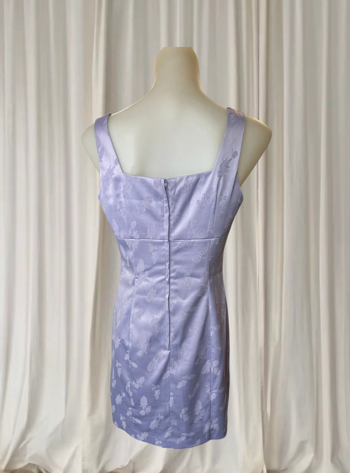 Rockmans Design for Evening Dress - Lavender Floral Jacquard Size 10 - Image 3