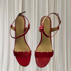 Simona Ricci Red Patent Heels - Size 10 Classic Glossy Pumps - Image 3