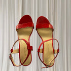 Simona Ricci Red Patent Heels - Size 10 Classic Glossy Pumps - Image 2