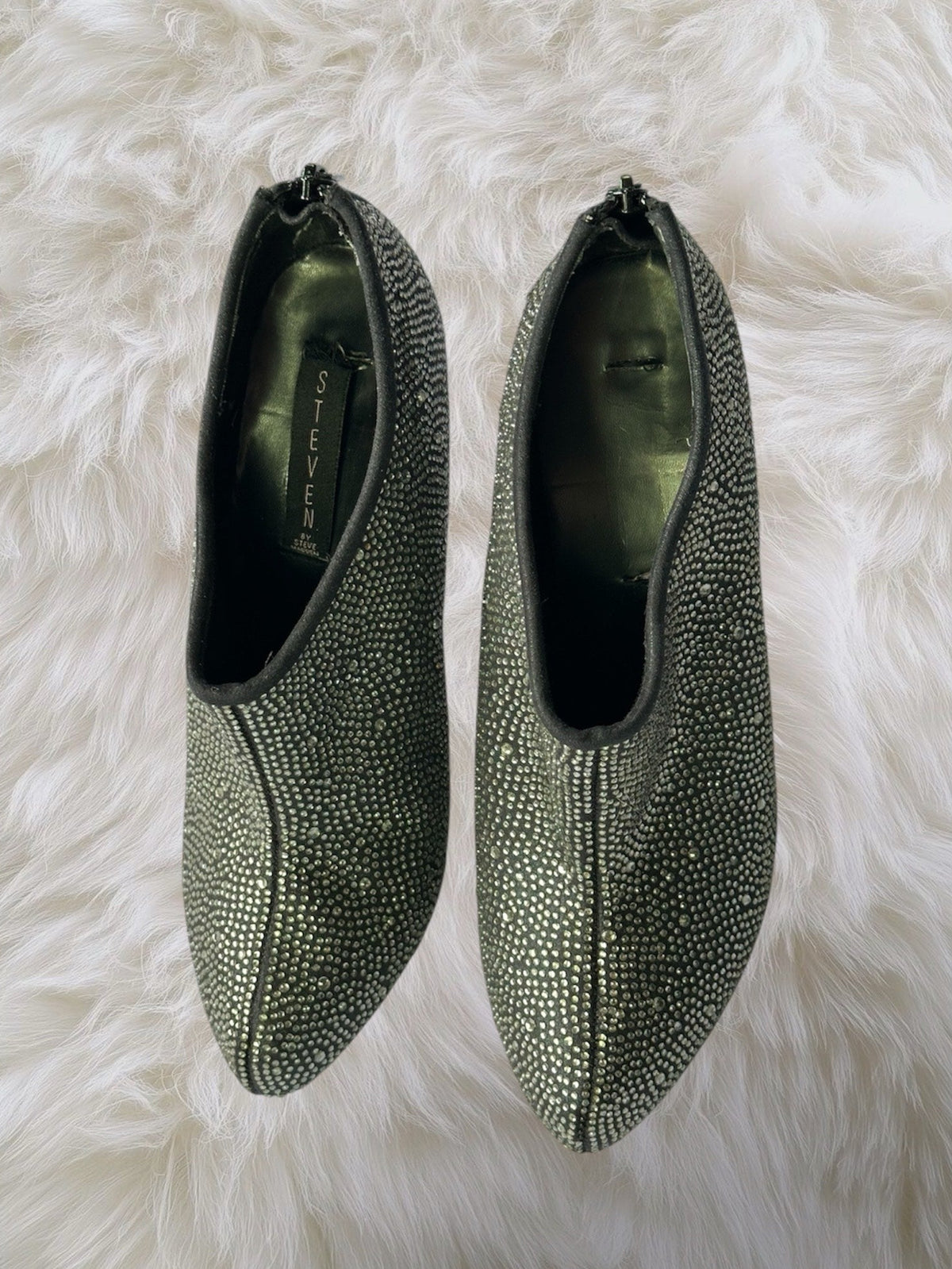 Steve Madden Women's Black and Silver Boots
