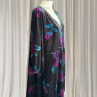 Taking Shape Floral Velvet Dress - Golden Elixir Black Midi - Image 4