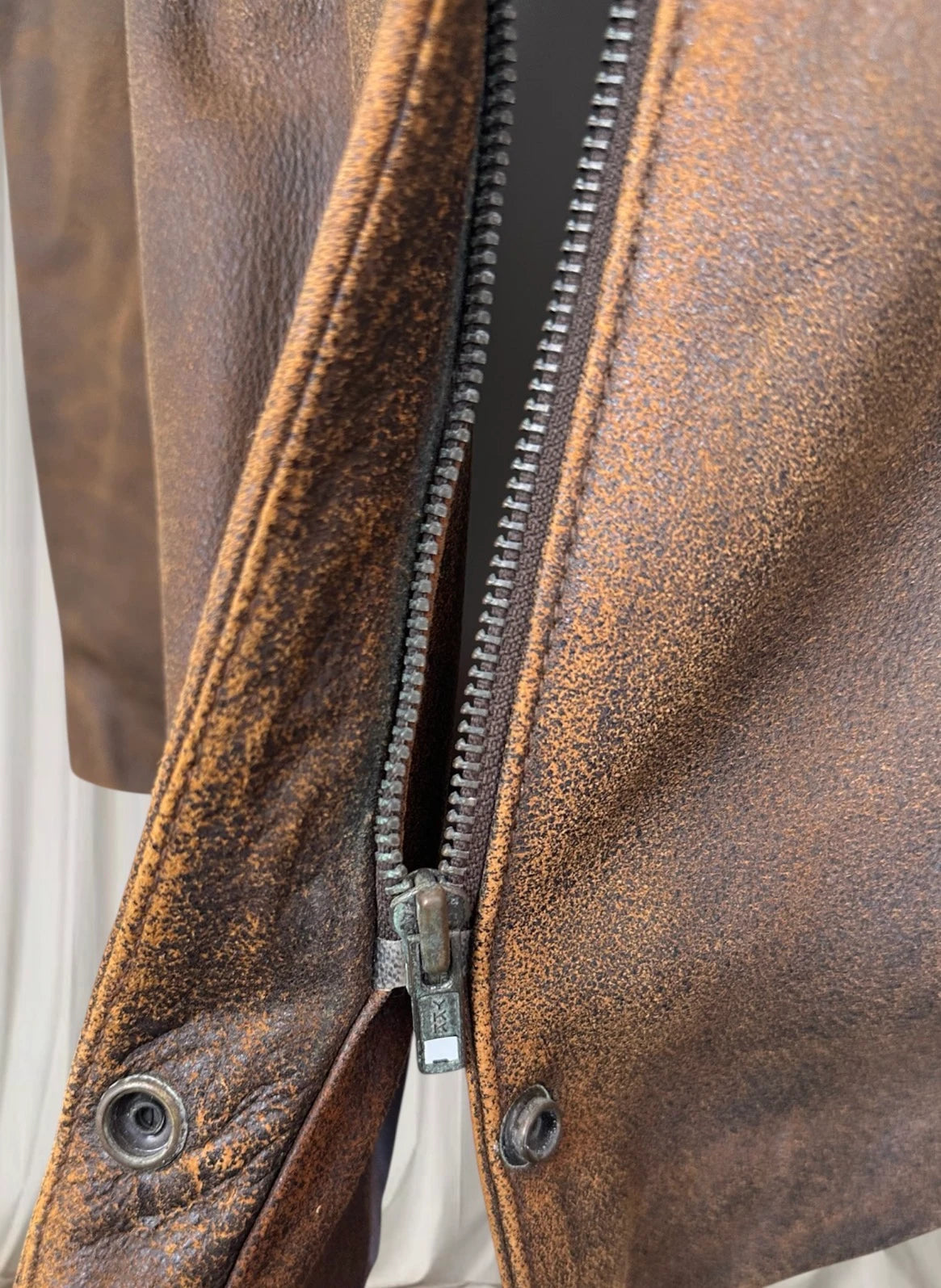 The Leather Connection Brown Leather Motorcycle Jacket - Hand Crafted Australian Quality - Image 7