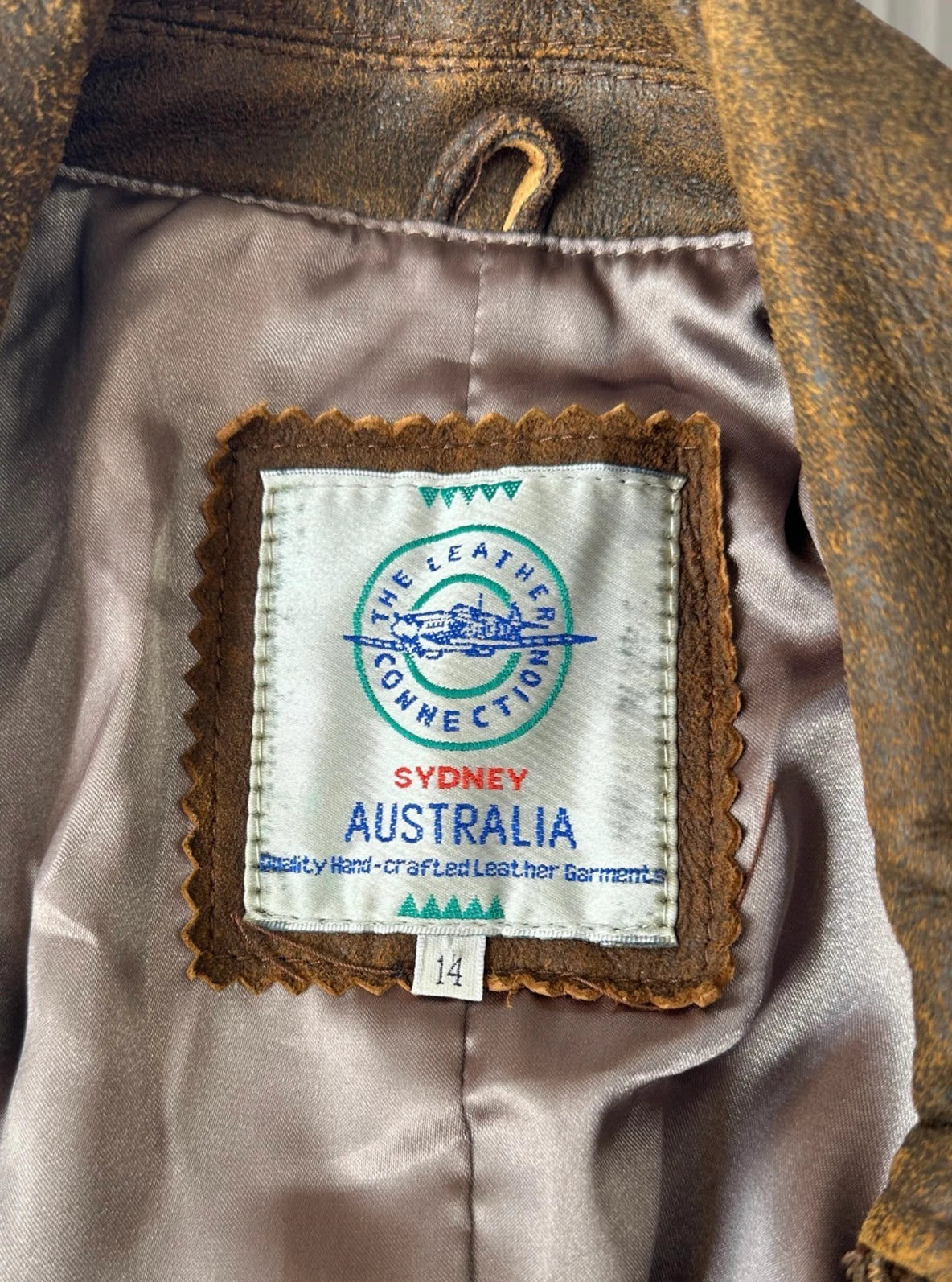 The Leather Connection Brown Leather Motorcycle Jacket - Hand Crafted Australian Quality - Image 5