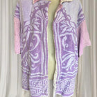 The Sun Club Cotton Beach Purple Reign Terry Towel Robe Jacket BNWT