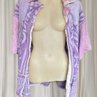 The Sun Club Cotton Beach Purple Reign Terry Towel Robe Jacket BNWT