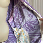 The Sun Club Cotton Beach Purple Reign Terry Towel Robe Jacket BNWT