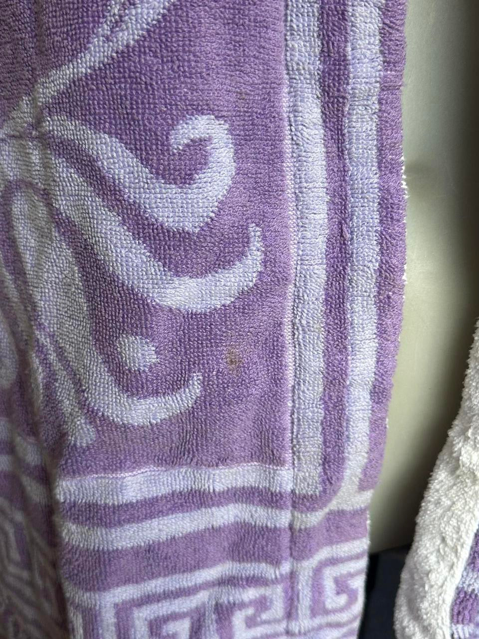 The Sun Club Cotton Beach Purple Reign Terry Towel Robe Jacket BNWT