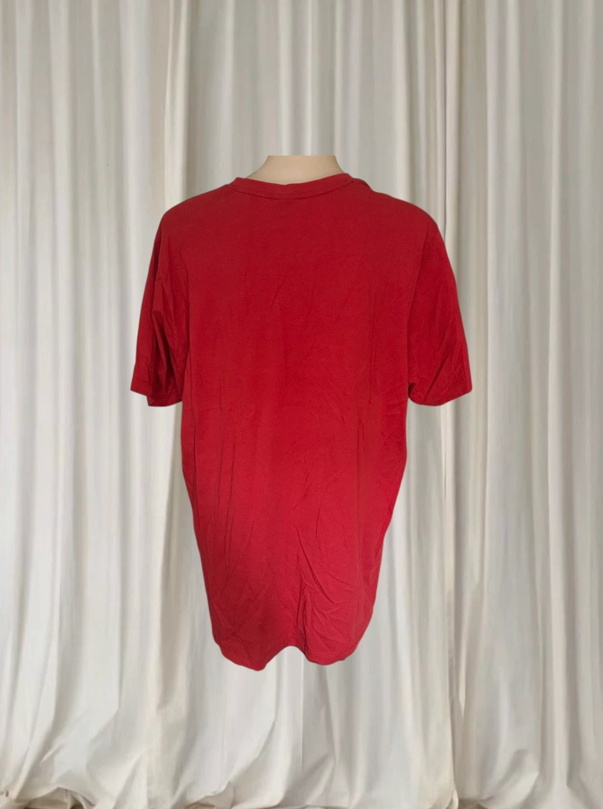 U.S. Polo Assn. V-Neck T-Shirt - Men's Classic Red Cotton Tee Size XL - Image 5