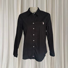 U.S. Polo Assn. Men's Long Sleeve Button-Up Shirt - Classic Black Stretch Fit - Image 1