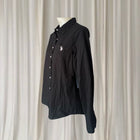 U.S. Polo Assn. Men's Long Sleeve Button-Up Shirt - Classic Black Stretch Fit - Image 3