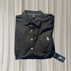 U.S. Polo Assn. Men's Long Sleeve Button-Up Shirt - Classic Black Stretch Fit - Image 5
