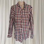 U.S. Polo Assn. Men's Long-Sleeve Shirt - Maroon and Navy Checkered Cotton - Image 1