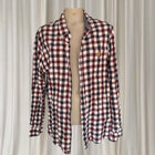 U.S. Polo Assn. Men's Long-Sleeve Shirt - Maroon and Navy Checkered Cotton - Image 3