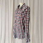 U.S. Polo Assn. Men's Long-Sleeve Shirt - Maroon and Navy Checkered Cotton - Image 5