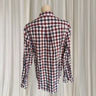 U.S. Polo Assn. Men's Long-Sleeve Shirt - Maroon and Navy Checkered Cotton - Image 6