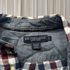 U.S. Polo Assn. Men's Long-Sleeve Shirt - Maroon and Navy Checkered Cotton - Image 7