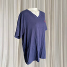 U.S. Polo Assn. V-Neck T-Shirt - Classic Navy Blue Cotton Tee - Image 2