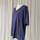 U.S. Polo Assn. V-Neck T-Shirt - Classic Navy Blue Cotton Tee - Image 4